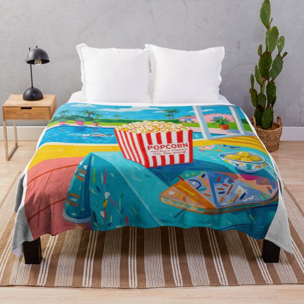 Item preview, Box Of Movie Popcorn Pop Art designed and sold by Home Decor Art.