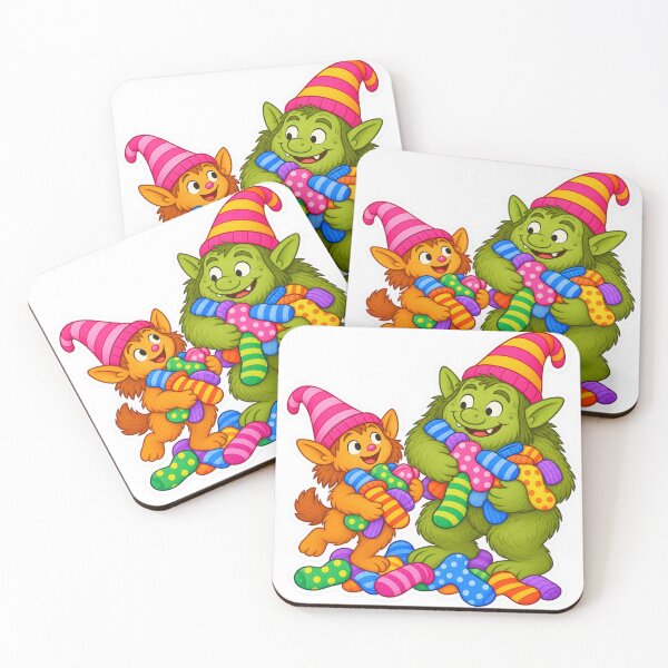 Item preview, The Sock Gremlins with socks designed and sold by MerchByEricaLiv.