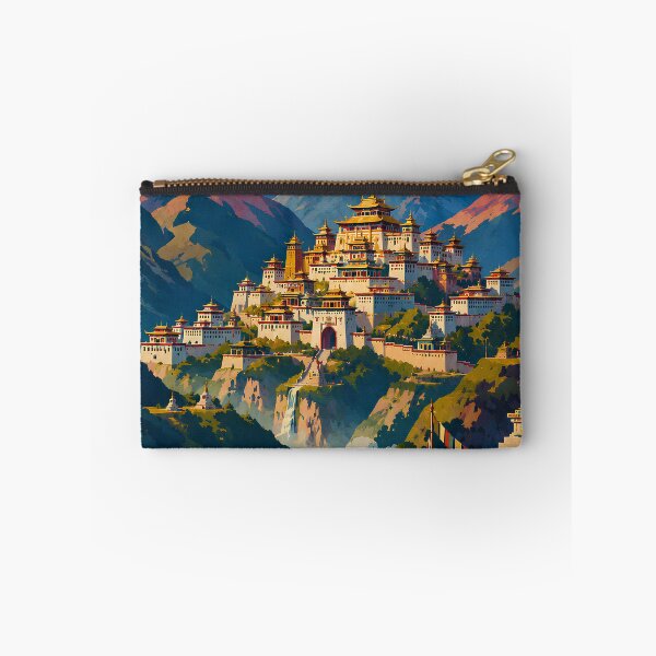 Item preview, Greetings from Shambhala Vintage Travel Art designed and sold by Extravanganzza.