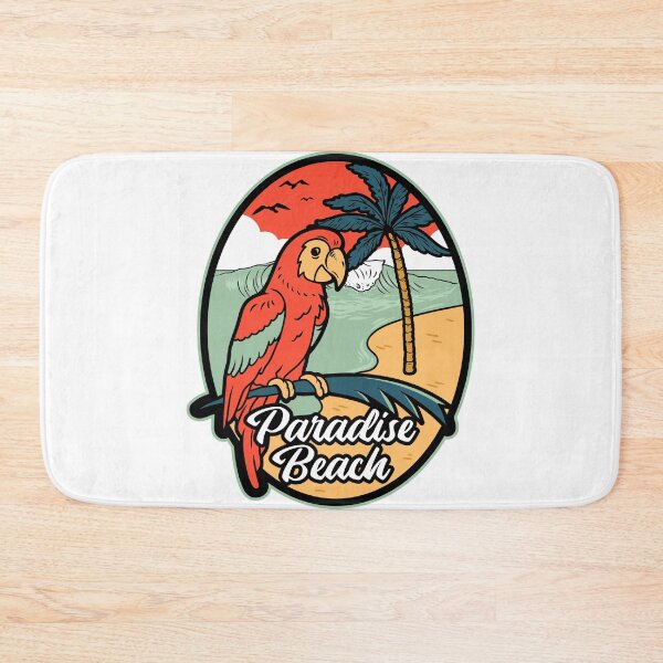 Item preview, Vintage Tropical Paradise Beach Parrot designed and sold by heedooppod.