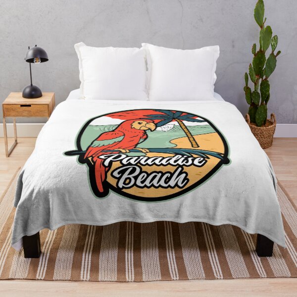 Item preview, Vintage Tropical Paradise Beach Parrot designed and sold by heedooppod.