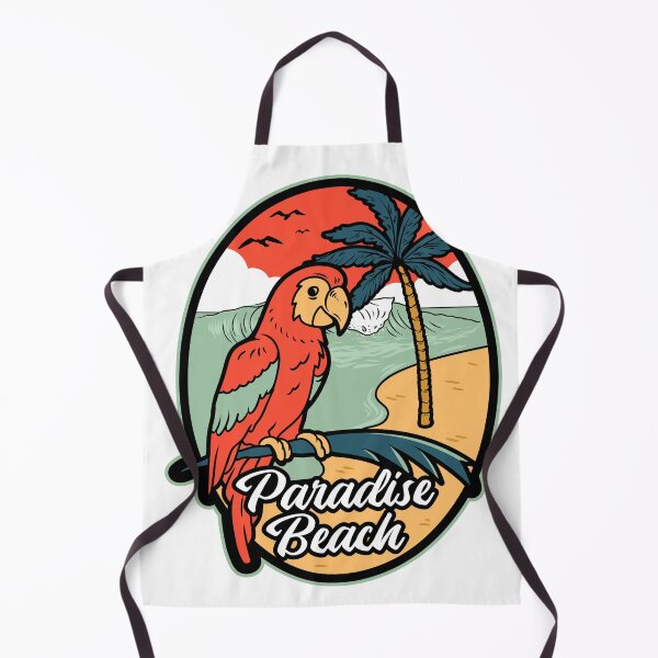 Item preview, Vintage Tropical Paradise Beach Parrot designed and sold by heedooppod.