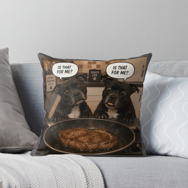 Item preview, Is That for Me? – Staffy Steak Patrol designed and sold by Hornace88studio.