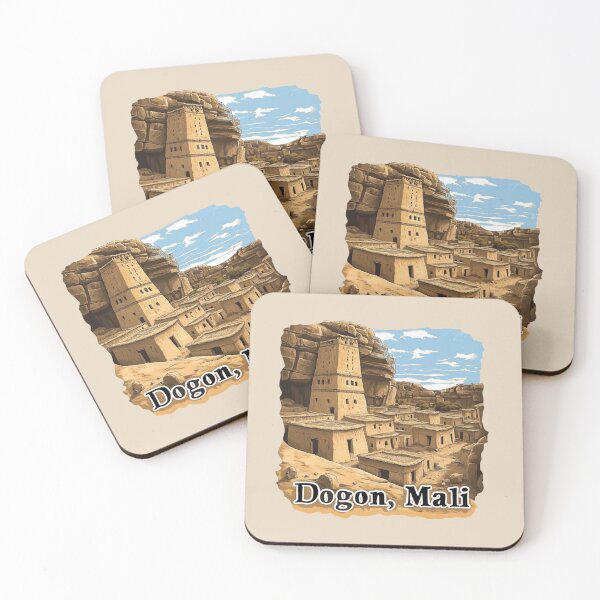 Item preview, Dogon Cliffside Village – Mali’s Ancient Escarpment designed and sold by Myra365Art.