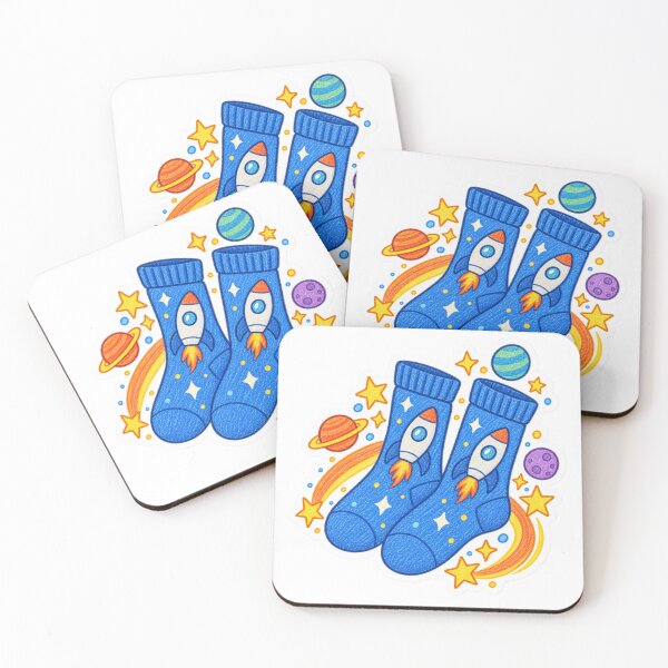Item preview, The Rocket Socks from The Sock Gremlins designed and sold by MerchByEricaLiv.