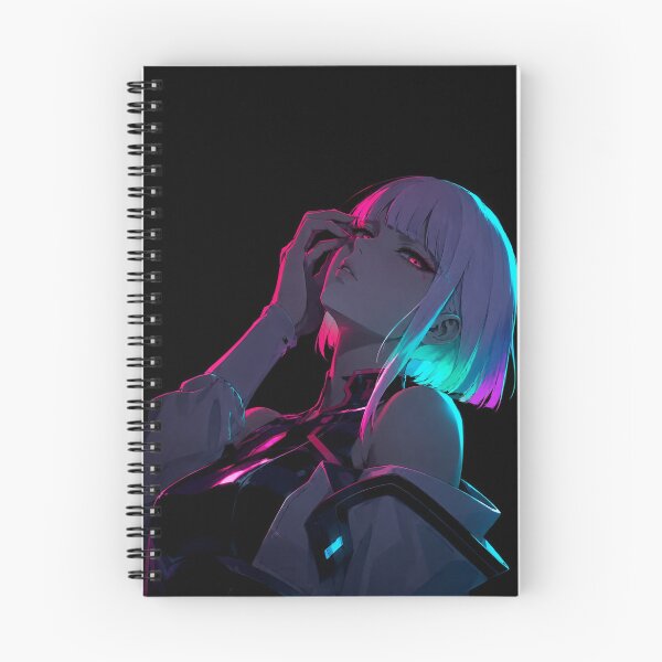 Item preview, Neon Cyberpunk Anime Girl – Futuristic Pink Blue Aesthetic designed and sold by Dyan4.