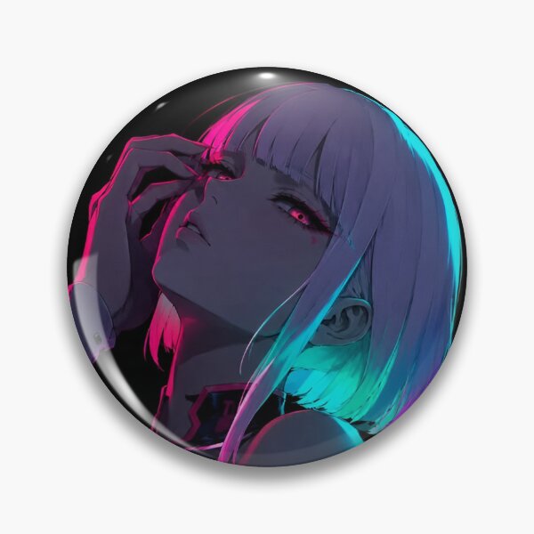 Item preview, Neon Cyberpunk Anime Girl – Futuristic Pink Blue Aesthetic designed and sold by Dyan4.