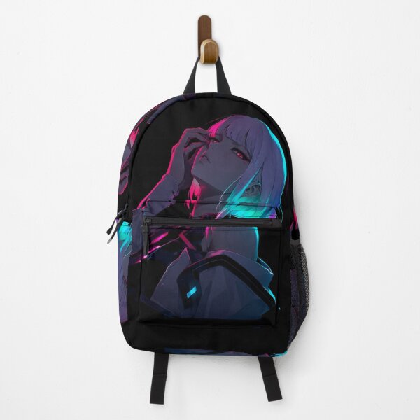 Item preview, Neon Cyberpunk Anime Girl – Futuristic Pink Blue Aesthetic designed and sold by Dyan4.