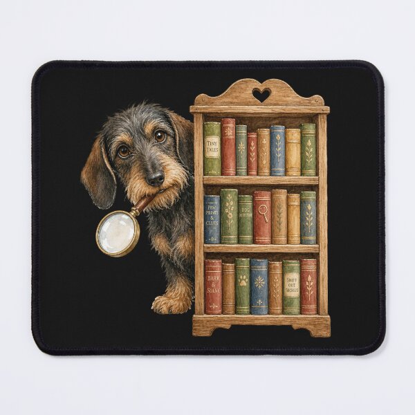 Item preview, Dachshund Book Club Clip Art designed and sold by BestCoolStuff.