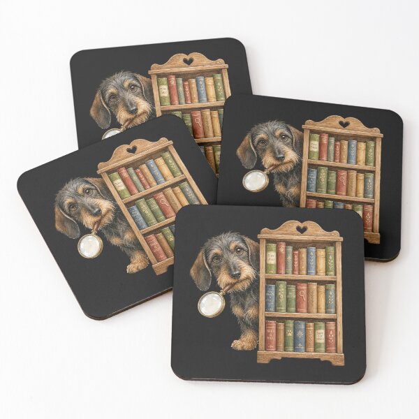 Item preview, Dachshund Book Club Clip Art designed and sold by BestCoolStuff.
