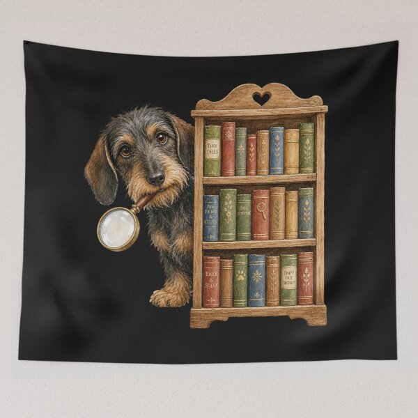 Item preview, Dachshund Book Club Clip Art designed and sold by BestCoolStuff.