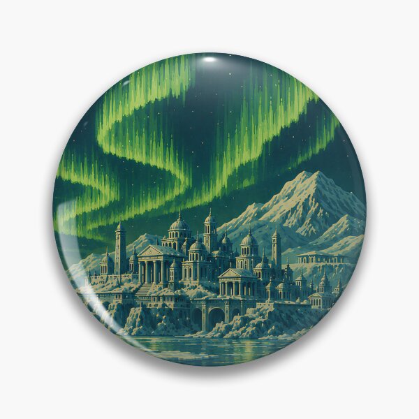 Item preview, Greetings from Hyperborea Vintage Travel Art designed and sold by Extravanganzza.