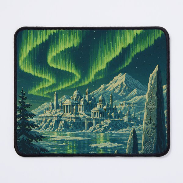 Item preview, Greetings from Hyperborea Vintage Travel Art designed and sold by Extravanganzza.