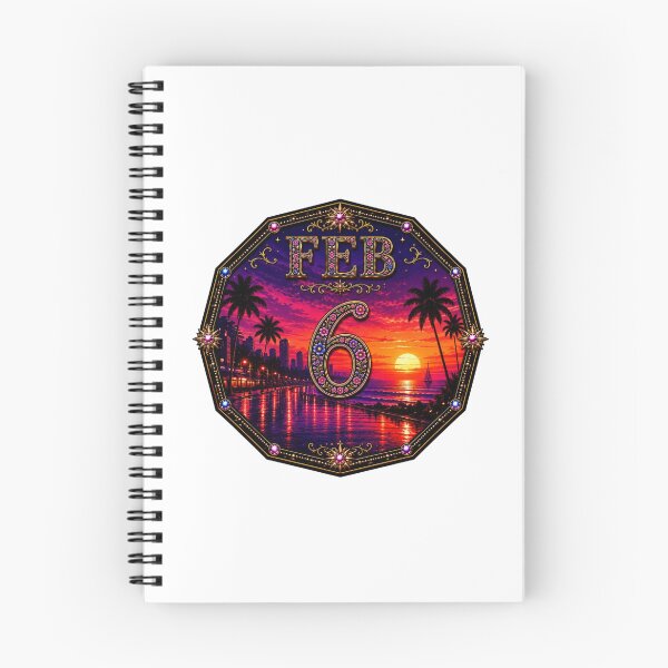 Item preview, February 6 Sunset Birthday Design designed and sold by LunaMoments.