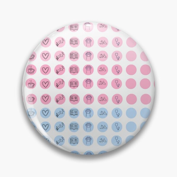 Item preview, Pastel Purple Pink Blue Mini Icon Planner Stickers Sheet, Habit Tracker Bullets designed and sold by Esraa-Arts.