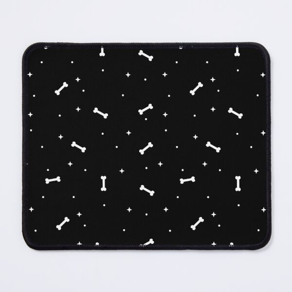 Item preview, Cute White Dog Bone and Star Seamless Pattern on Black Background designed and sold by MathuraPresent.