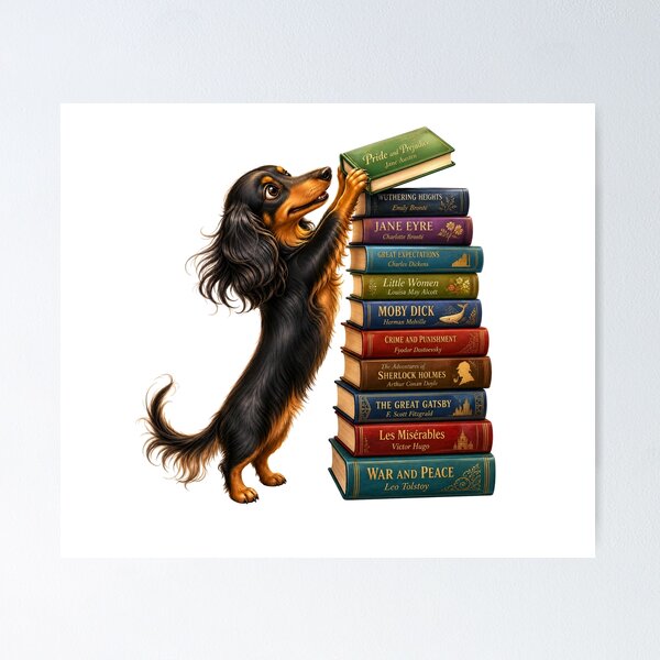 Item preview, Dachshund Book Club designed and sold by BestCoolStuff.