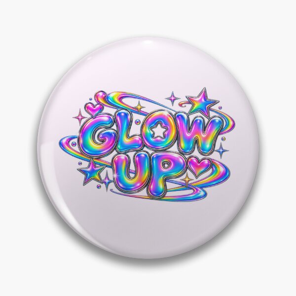 Item preview, Glow Up Chrome Chrome Bubble Text designed and sold by Inkworksbyshery.