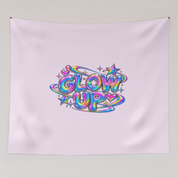 Item preview, Glow Up Chrome Chrome Bubble Text designed and sold by Inkworksbyshery.