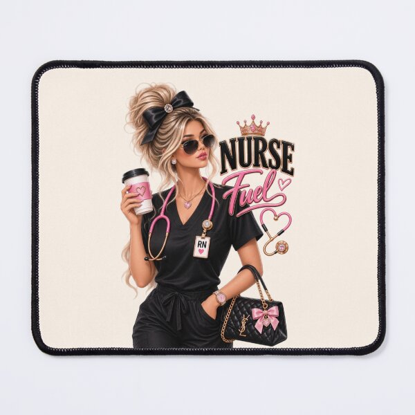Item preview, Luxury Glam Nurse – Stylish Black Scrubs RNLuxury Glam Nurse – Stylish Black Scrubs RN designed and sold by HO•Designs.