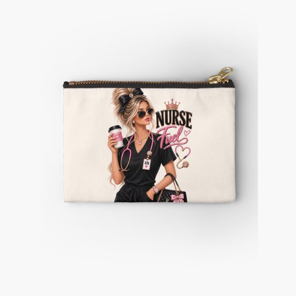 Item preview, Luxury Glam Nurse – Stylish Black Scrubs RNLuxury Glam Nurse – Stylish Black Scrubs RN designed and sold by HO•Designs.