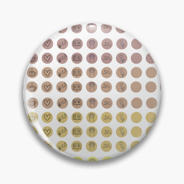 Item preview, Warm Dusty Purple & Mustard Yellow Mini Icon Planner Stickers Sheet, Habit Tracker Bullets designed and sold by Esraa-Arts.
