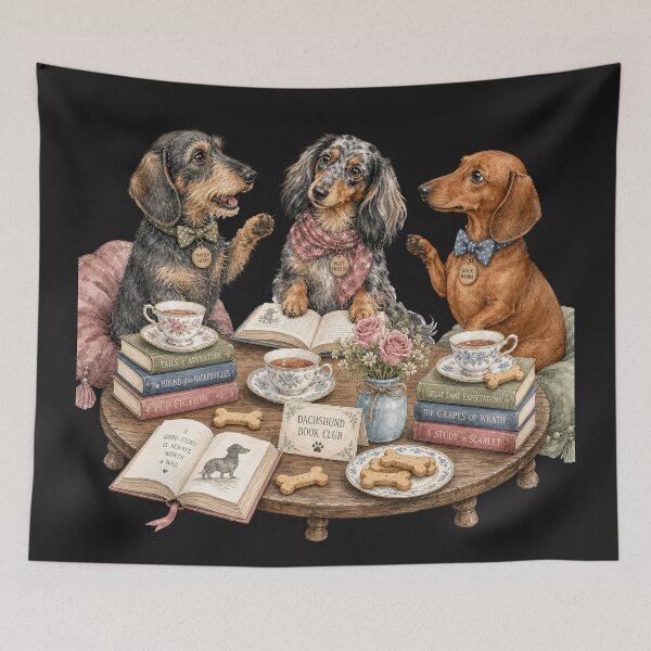 Item preview, Dachshund Book Club designed and sold by BestCoolStuff.
