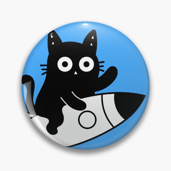 Item preview, Adorable Cute Cat Riding a Rocket to the Moon – Funny Space Cat. Adorable Space Cat Riding a Rocket Ship to the Moon – Cute Cat designed and sold by DibujandoPorfa.