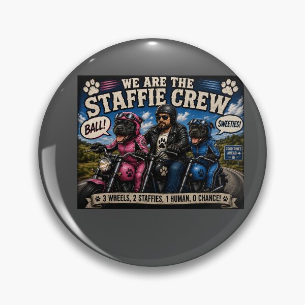 Item preview, We Are the Staffie Crew designed and sold by Hornace88studio.