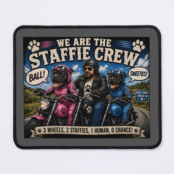 Item preview, We Are the Staffie Crew designed and sold by Hornace88studio.