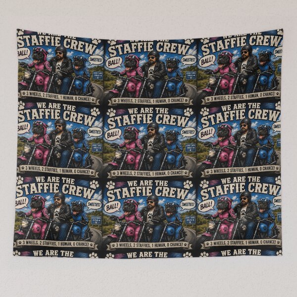Item preview, We Are the Staffie Crew designed and sold by Hornace88studio.