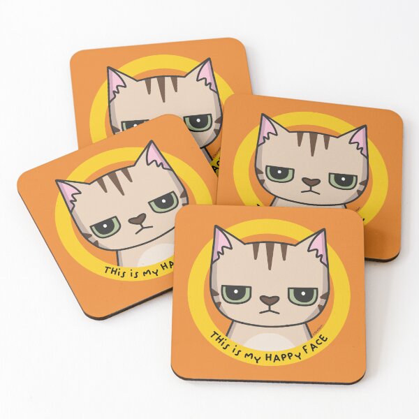 Item preview, This Is My Happy Face designed and sold by cat-and-raven.