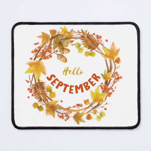Item preview, Hello September, autumn, fall design designed and sold by ewicraft.