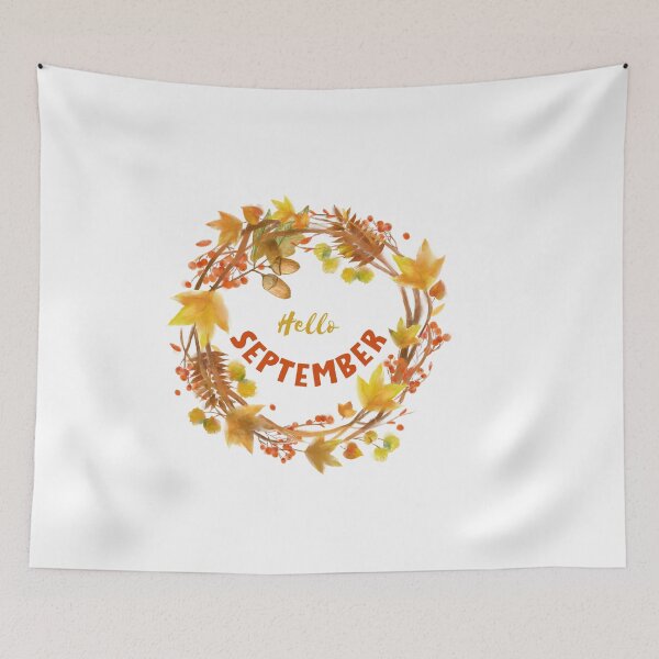 Item preview, Hello September, autumn, fall design designed and sold by ewicraft.
