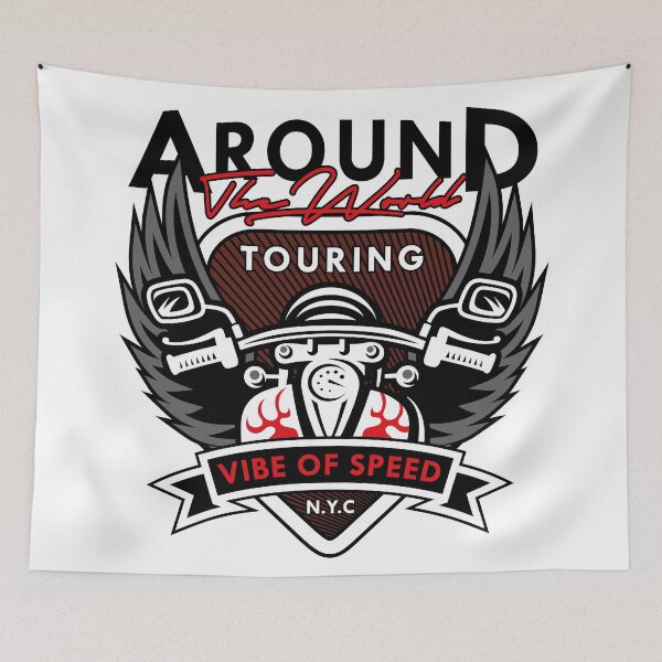 Item preview, Vintage Biker Motorcycle Touring Vibe Of Speed designed and sold by heedooppod.