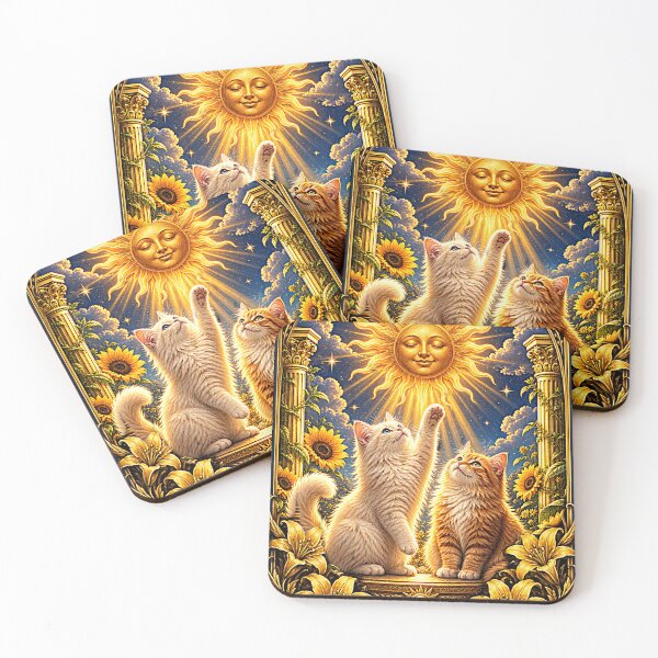 Item preview, Cat Tarot The Sun – Cat Motif Tarot Card designed and sold by thirtyonestars.