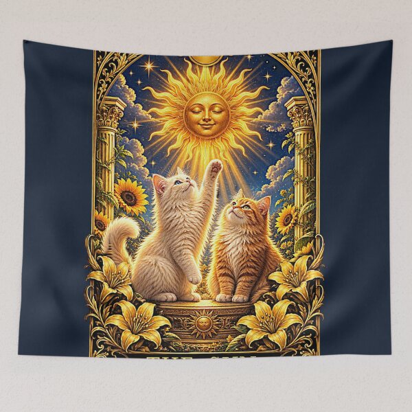 Item preview, Cat Tarot The Sun – Cat Motif Tarot Card designed and sold by thirtyonestars.