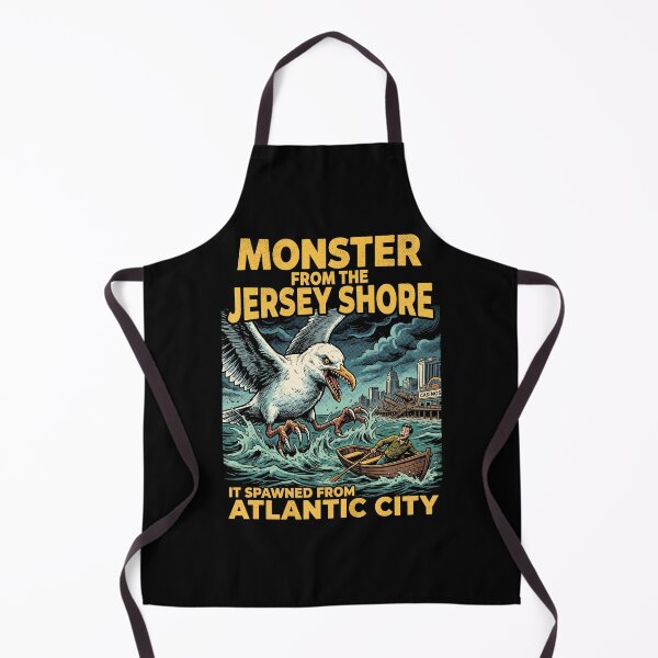 Item preview, Monster From the Jersey Shore Seagull Vintage Horror Atlantic City  designed and sold by Milasneeze.