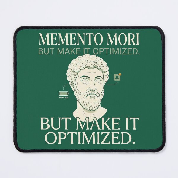 Item preview, Memento Mori Optimized Stoic Tee designed and sold by EIPTOW.