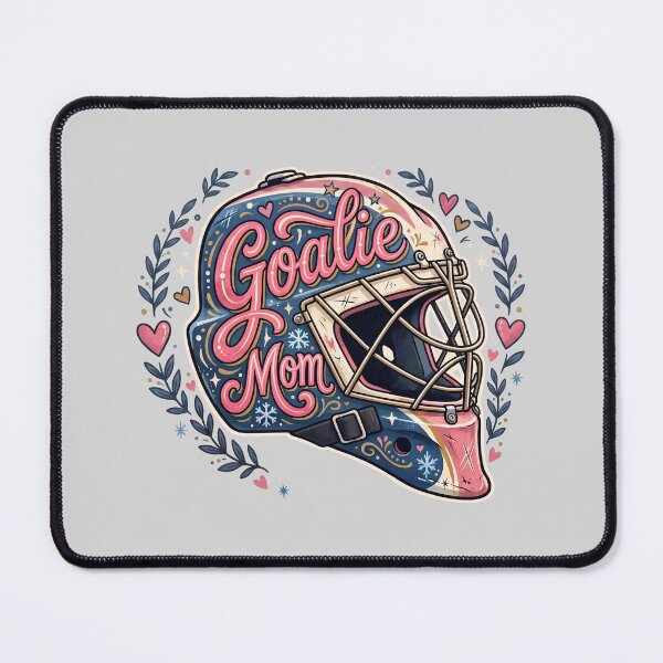 Item preview, Goalie Mom Retro Hockey Mask | Ice Hockey Goalie Mom designed and sold by MoqunaDesign.