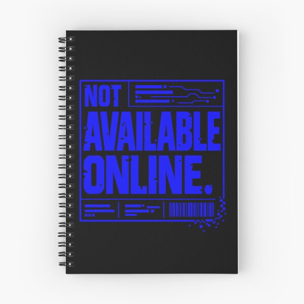 Item preview, Not Available Online – Cobalt Barcode Glitch Typography designed and sold by Anyshca.