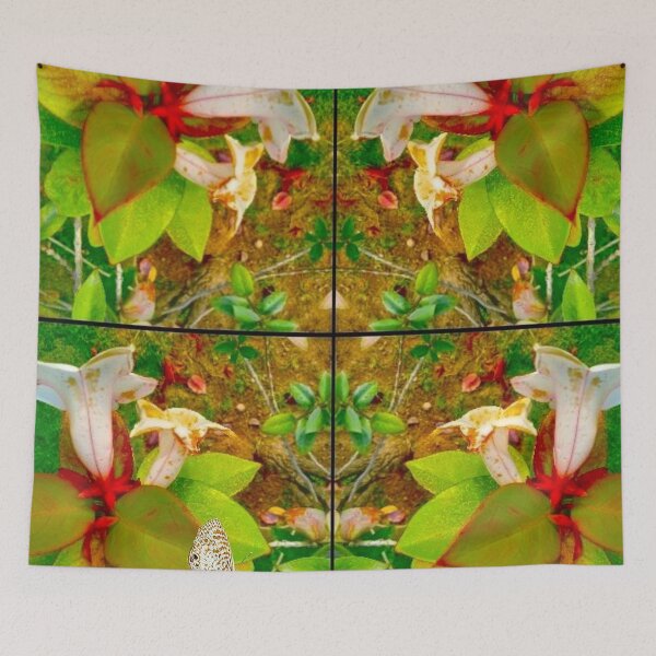 Item preview, Abstrac White Bell Flower  Art  designed and sold by Unlimited Imagination .