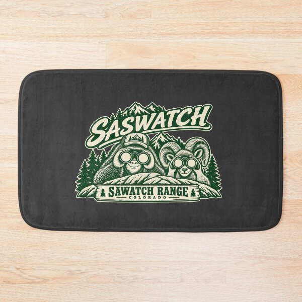 Item preview, Saswatch, sasquatch and bighorn sheep watching humans in Sawatch, America designed and sold by BigfeetLittlepaws.