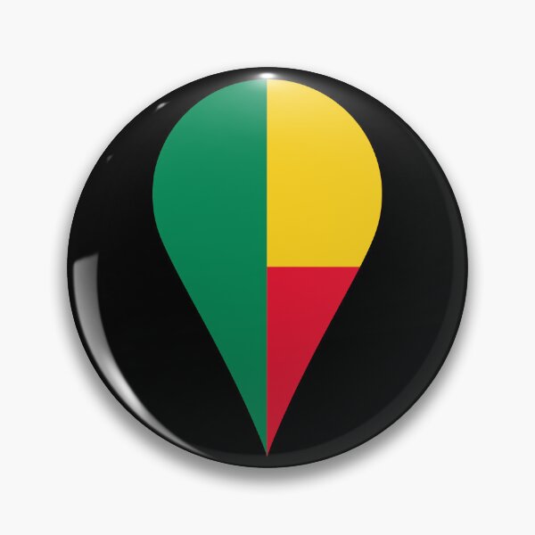 Item preview, Benin Flag Location Pin Map Marker | Beninese Destination GPS Icon designed and sold by NTGUILTY.