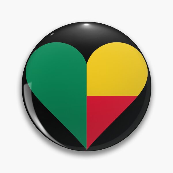 Item preview, Benin Heart Flag Graphic | I Love Benin Patriotic Symbol designed and sold by NTGUILTY.