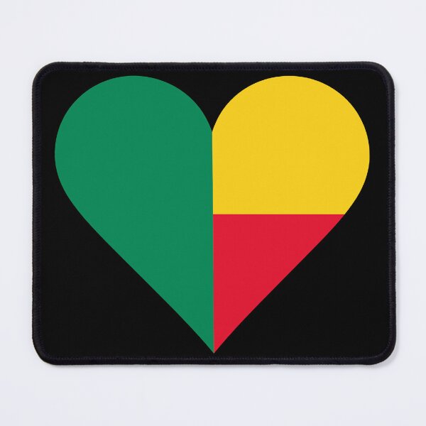 Item preview, Benin Heart Flag Graphic | I Love Benin Patriotic Symbol designed and sold by NTGUILTY.