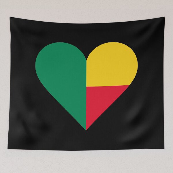 Item preview, Benin Heart Flag Graphic | I Love Benin Patriotic Symbol designed and sold by NTGUILTY.