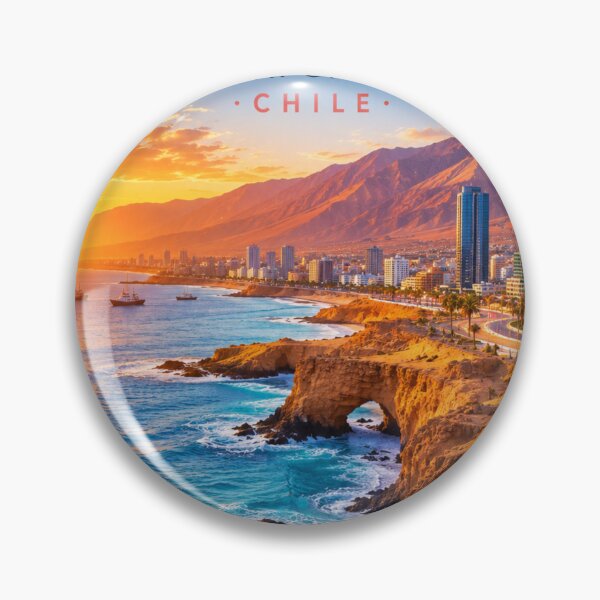 Item preview, Antofagasta Chile Travel Poster – Northern Chile Coast & Desert designed and sold by ElartedeNoel.