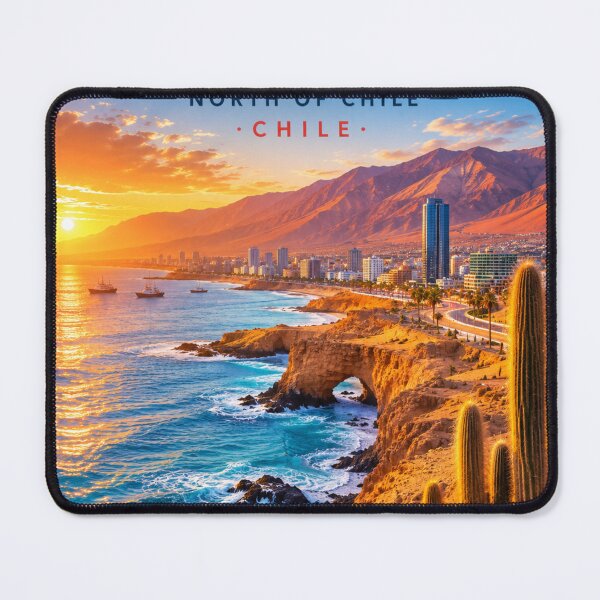 Item preview, Antofagasta Chile Travel Poster – Northern Chile Coast & Desert designed and sold by ElartedeNoel.