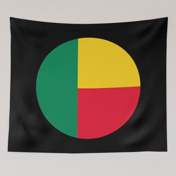 Item preview, Round Benin Flag Icon | Circular Beninese Flag Button Element designed and sold by NTGUILTY.